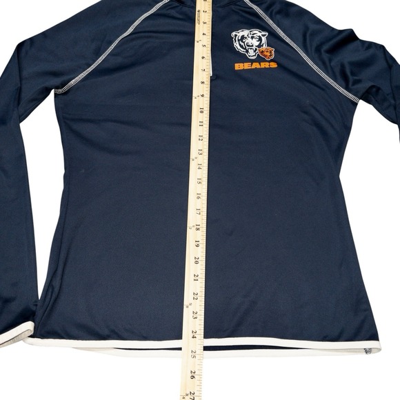 NFL Chicago Bears Qtr Zip Pullover Womens Large NFL‎ Football - Picture 6 of 7